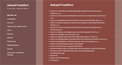 Desktop Screenshot of ankauf-frankfurt.de